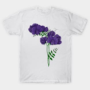 Purple sweet peas T-Shirt